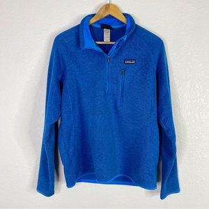Patagonia Blue Knit Better Sweater 1/4 Zip Pullover